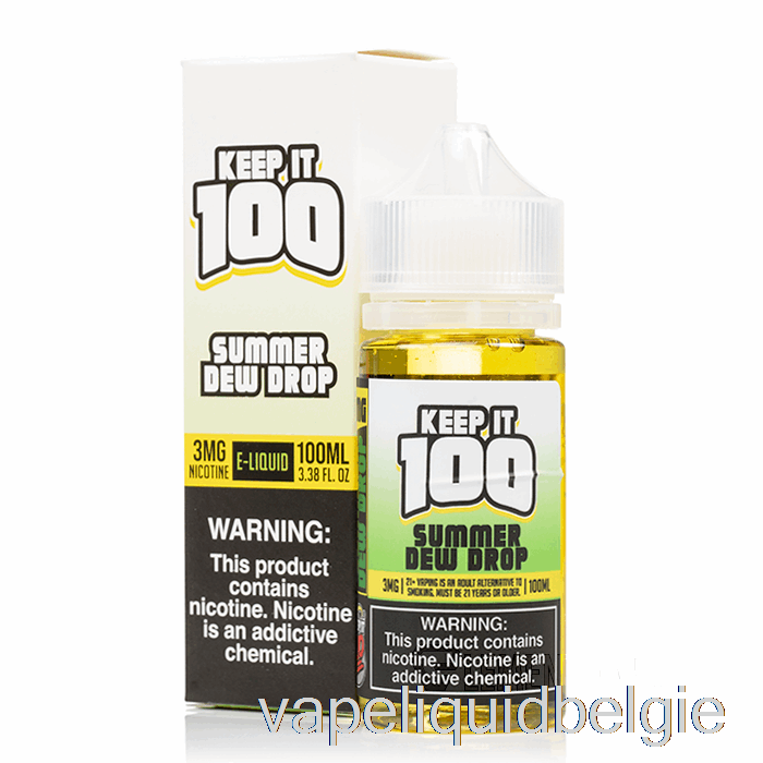 Vape Smaken Zomerdauwdruppel - Bewaar Het 100 - 100 Ml 0 Mg